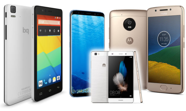 Los móviles de moda en 2017: Huawei P8, BQ Aquaris, Motorola G5 y Galaxy S8