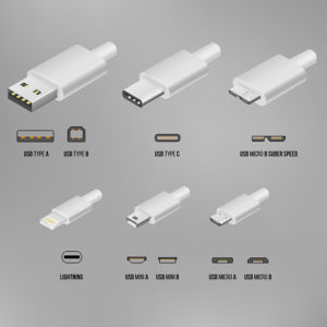 Todos los distintos tipos de conectores USB